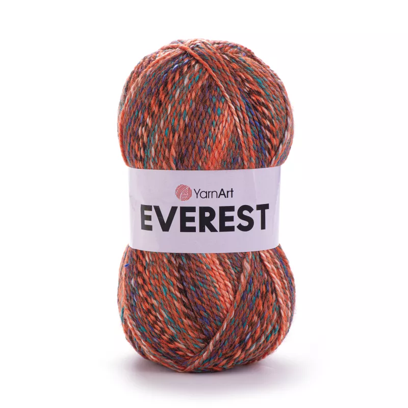 Příze Everest - barevná oranžová YarnArt