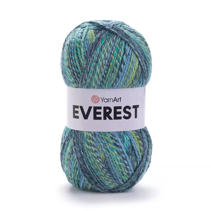 Příze Everest - barevná zelená YarnArt