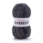 Příze Everest - černý melír