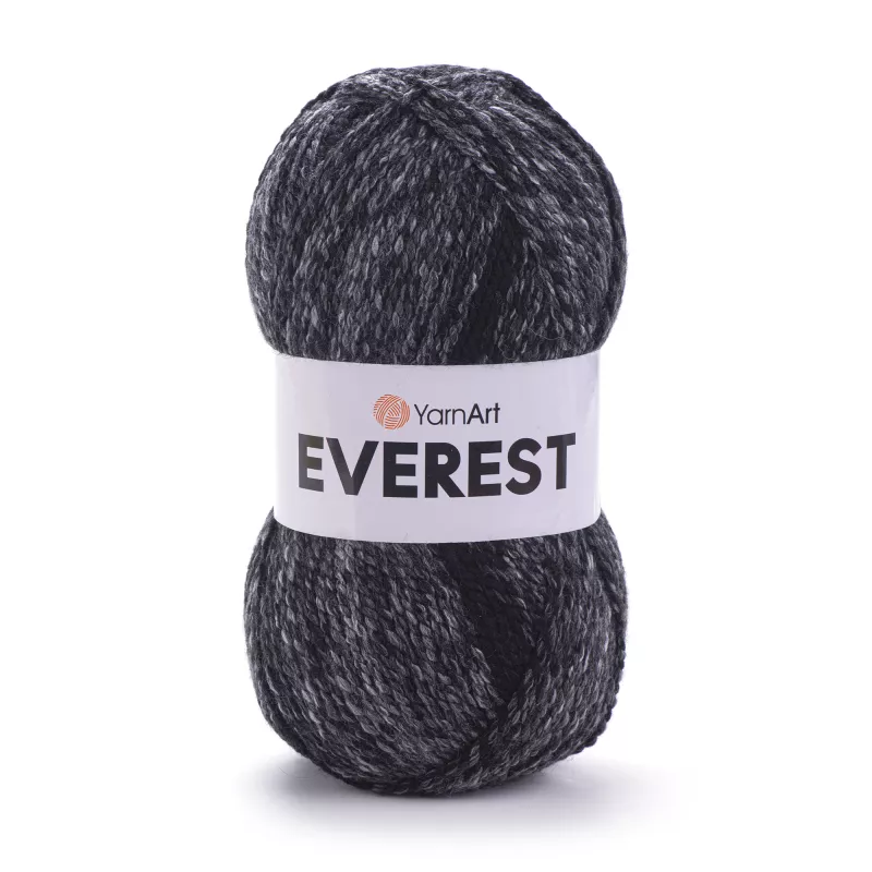 Příze Everest - černý melír YarnArt
