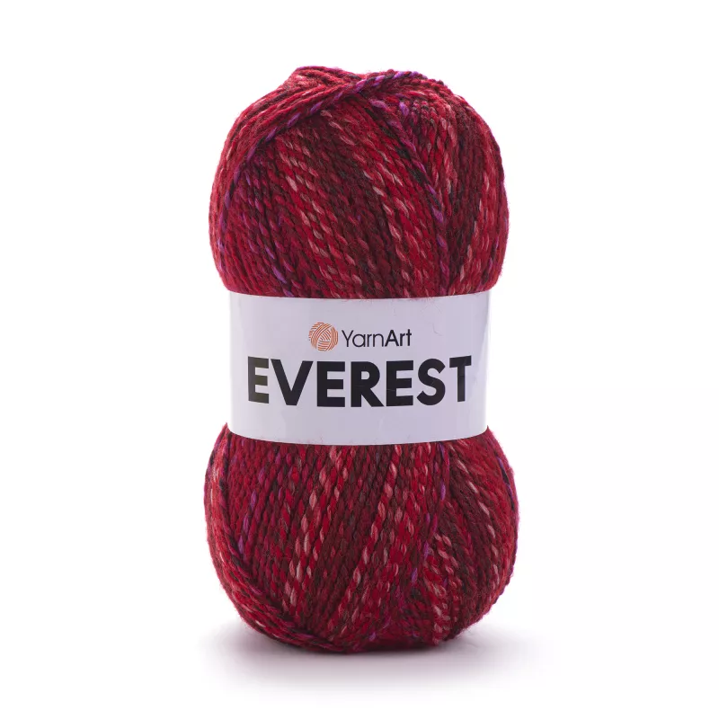 Příze Everest - červený melír YarnArt