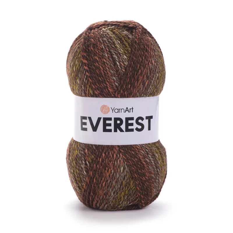 Příze Everest - hnědý melír YarnArt