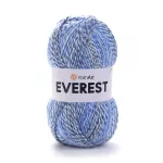 Příze Everest - modrý melír