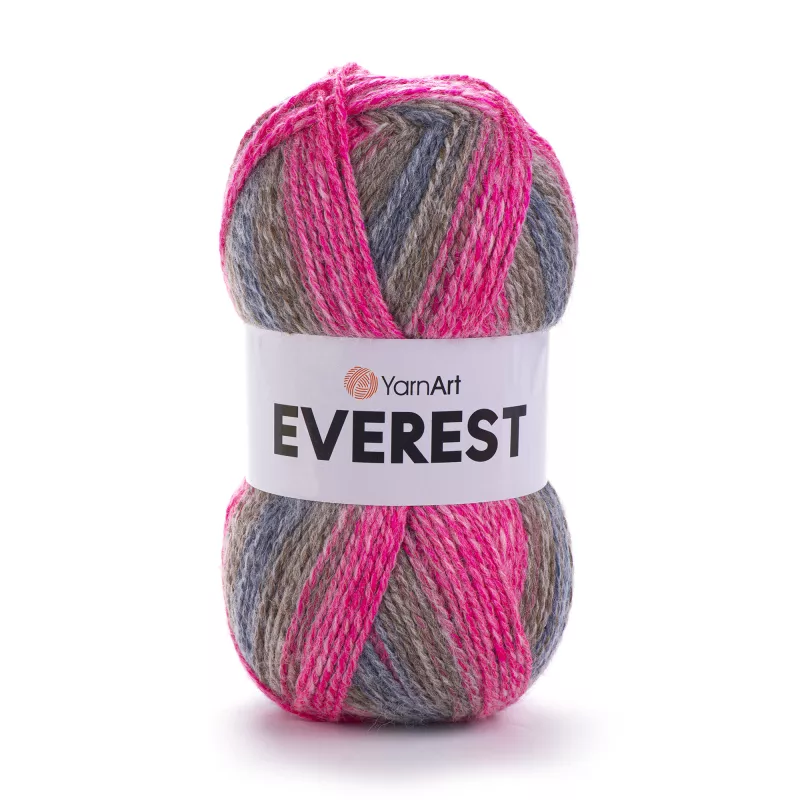 Příze Everest - růžový melír YarnArt