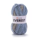 Příze Everest - šedomodrý melír