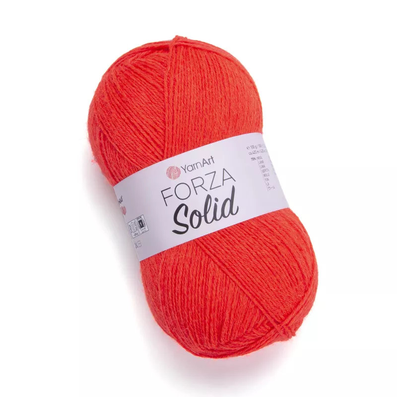 Příze Forza Solid - razivě oranžová YarnArt