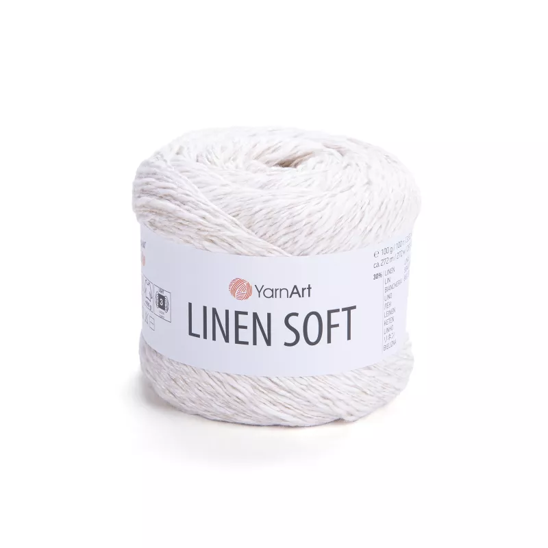 Příze Linen Soft - bílá YarnArt