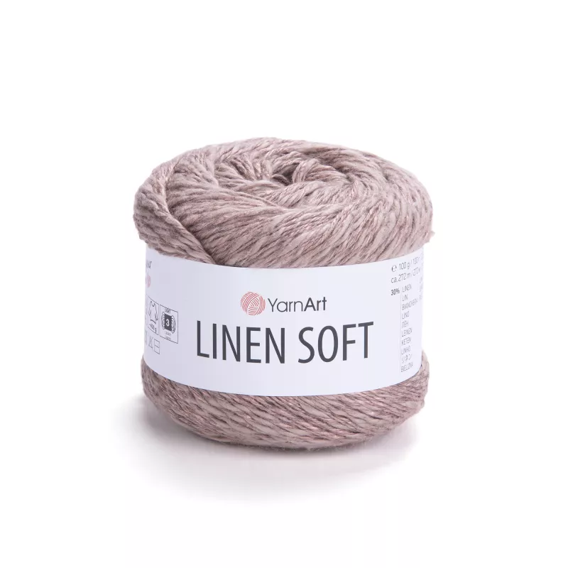 Příze Linen Soft - hnědá YarnArt