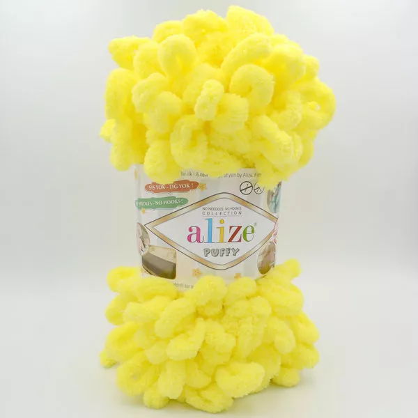 Příze Puffy - razivě žlutá Alize