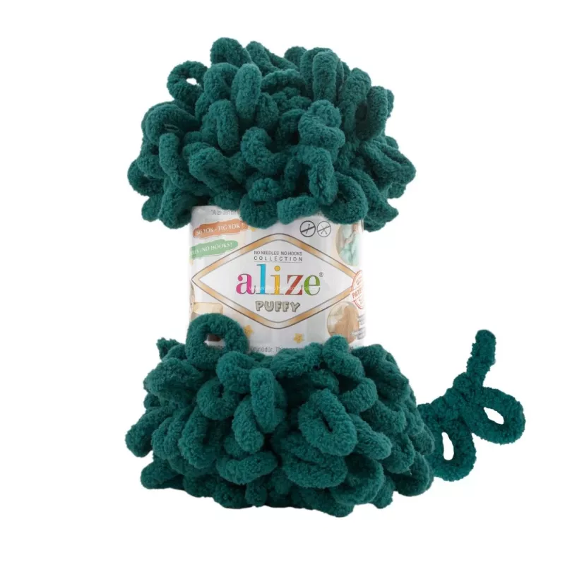 Příze Puffy - smaragdová Alize