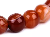 Náramek syntetický minerál - červený achát ???