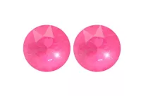 Náušnice 8mm - neonově růžové Swarovski