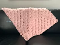 Pletená dětská deka - pudrová Gabrysa