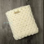 Pletená dětská deka - smetanová