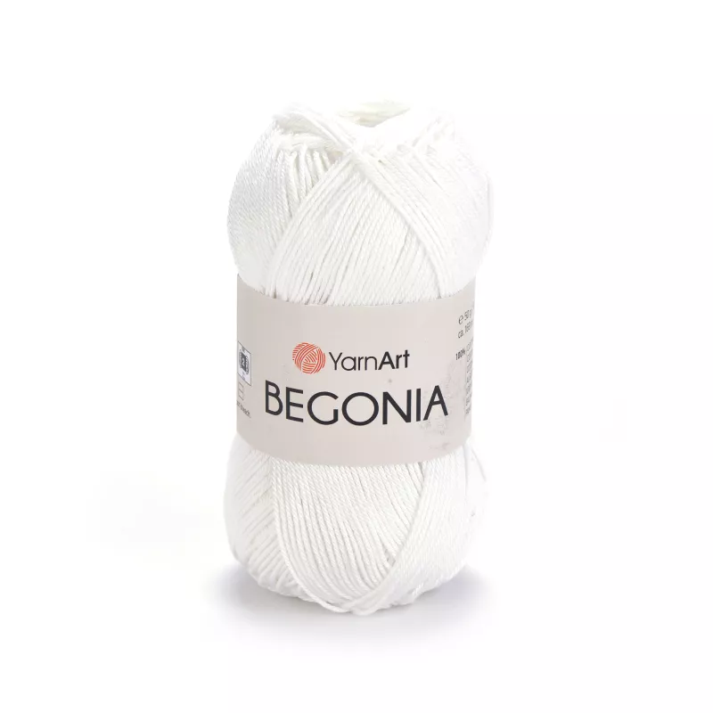 Příze Begonia - bílá YarnArt