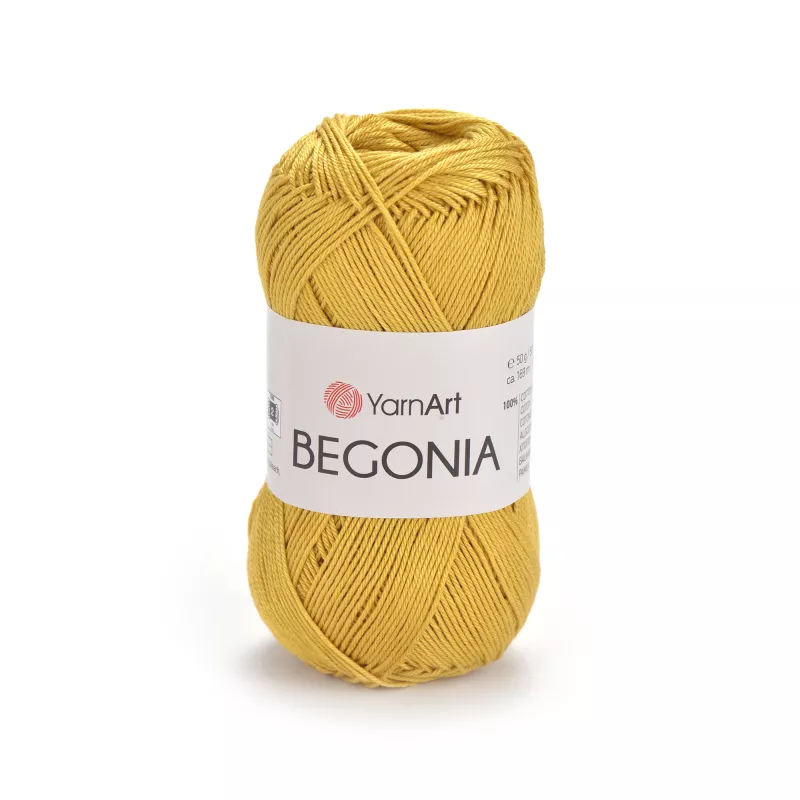 Příze Begonia - hořčicová YarnArt