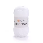 Příze Begonia - razivě bílá