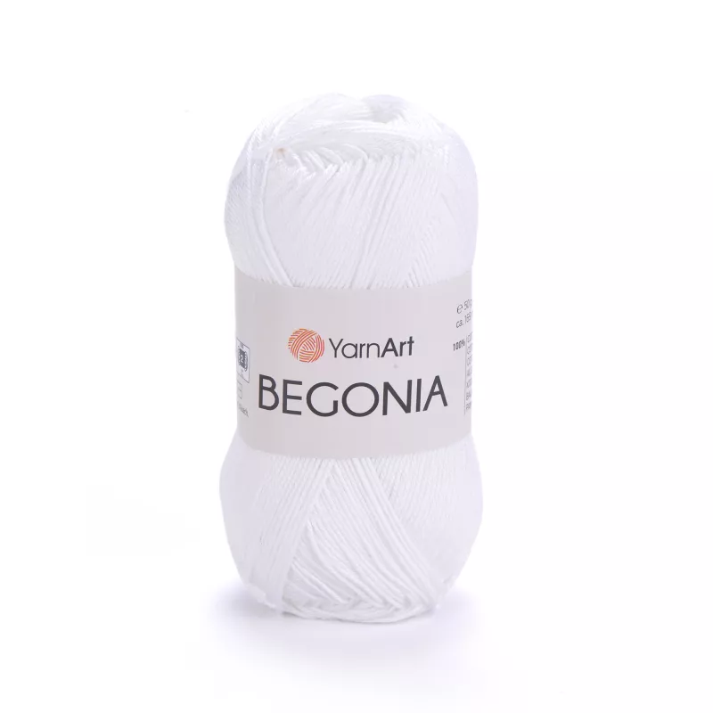 Příze Begonia - razivě bílá YarnArt