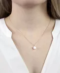 Stříbrný náhrdelník opál JSB BIJOUX