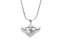 Stříbrný náhrdelník srdce Swarovski
