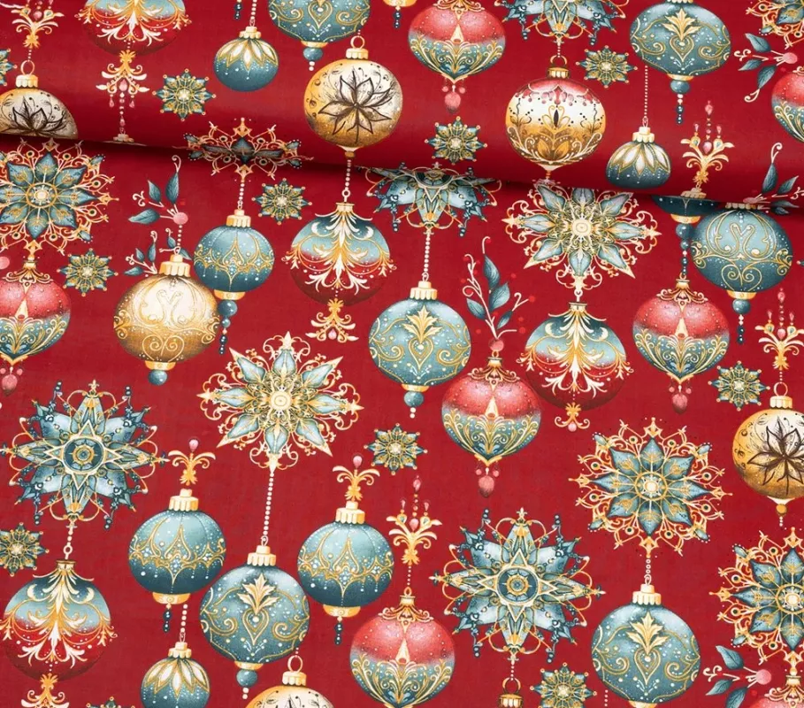 Bavlněná látka - baňky ???