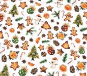 Bavlněná látka - vánoce ???