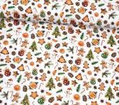 Bavlněná látka - vánoce