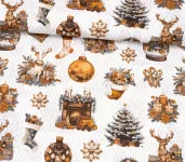 Bavlněná látka - vánoce