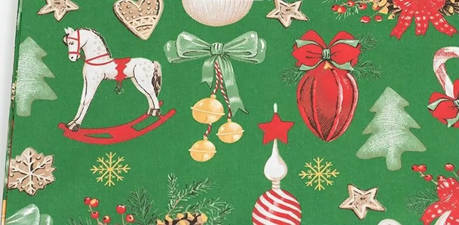 Bavlněná látka - vánoční ozdoby ???