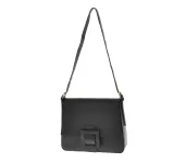 Kožená kabelka - černá