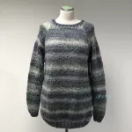 Pletený svetr - zelený ( L )