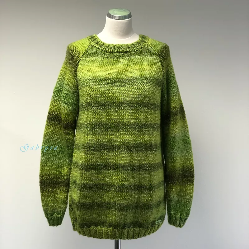 Pletený svetr - zelený ( L ) Gabrysa