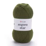 Příze Angora Star - khaki zelená