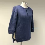 Dámský pletený svetr - džínový ( L ) Gabrysa Dámský pletený svetr - džínový ( L ) Gabrysa