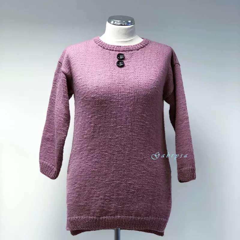 Dámský pletený svetr - zelený ( L ) Gabrysa