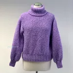 Dívčí / dámský pletený svetr - fialový ( XS/S )