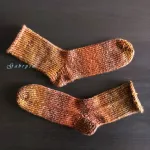 Pletené ponožky - hnědé ( 42 )