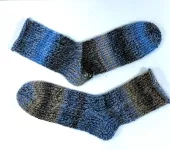 Pletené ponožky - modré ( 44 )