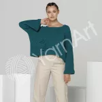 Příze Jeans Plus - smaragdová YarnArt