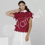 Příze Jeans - tmavě červená YarnArt