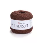 Příze Linen Soft - tmavě hnědá