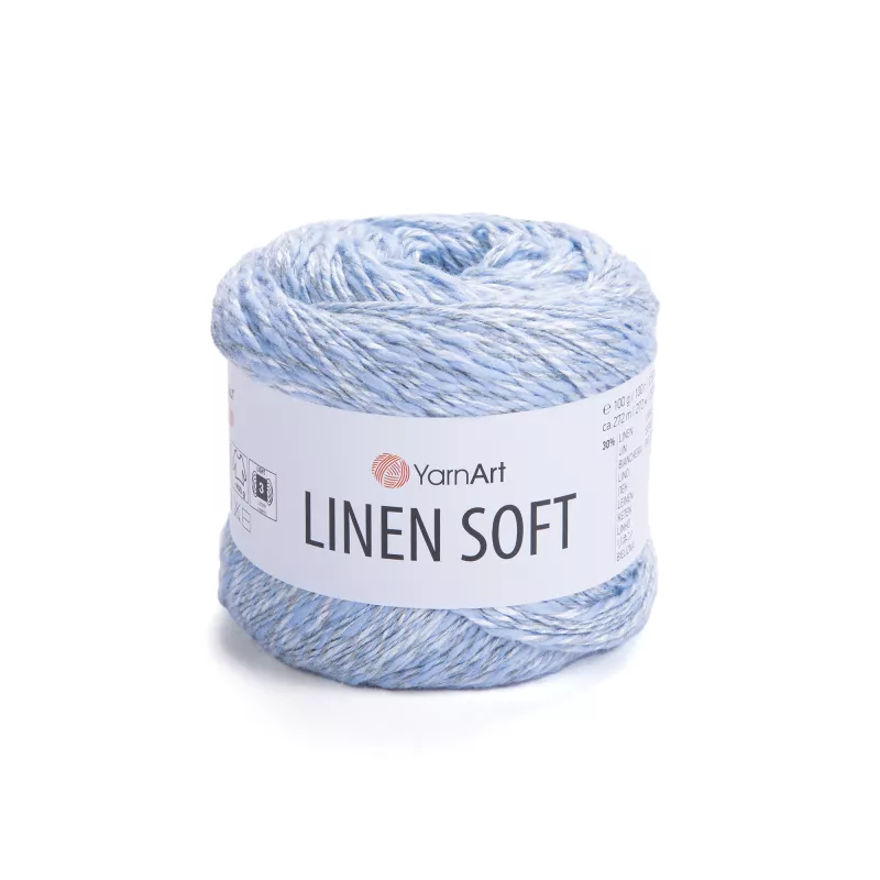 Příze Linen Soft - bleděmodrá YarnArt