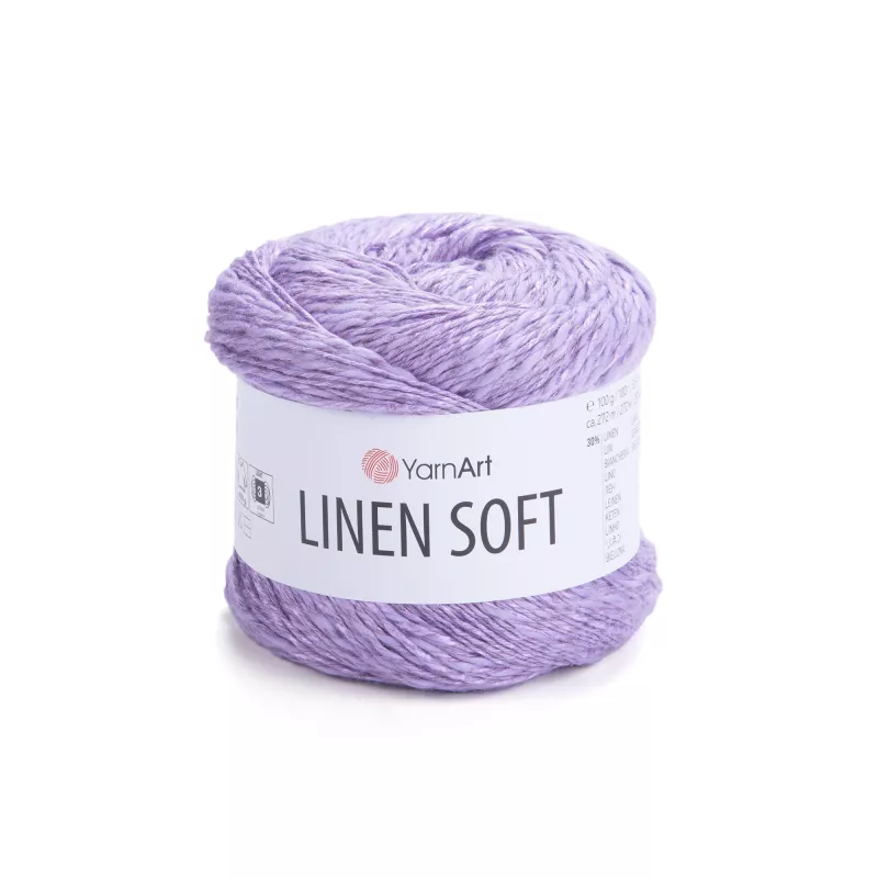 Příze Linen Soft - fialová YarnArt