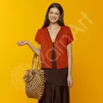 Příze Linen Soft - rezavá YarnArt