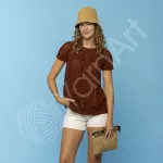 Příze Linen Soft - tmavě hnědá YarnArt