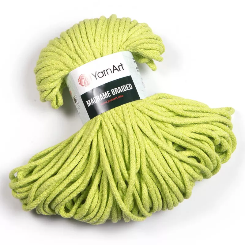 Příze Macrame Braided - světle zelená YarnArt