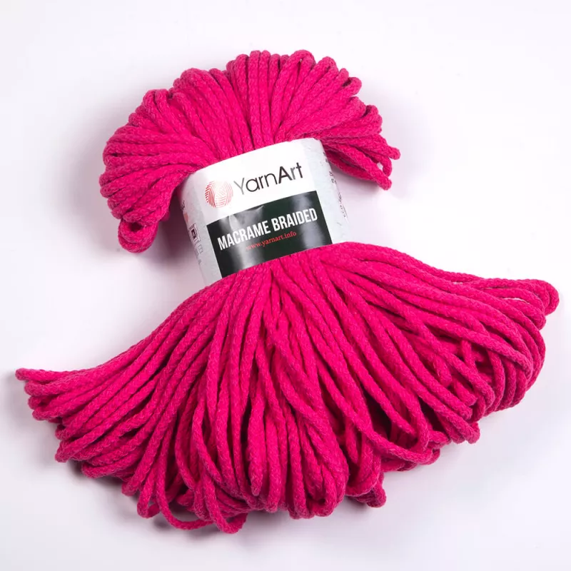 Příze Macrame Braided - tmavě růžová YarnArt