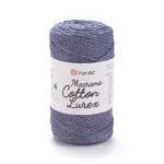 Příze Macrame Cotton Lurex - džínová
