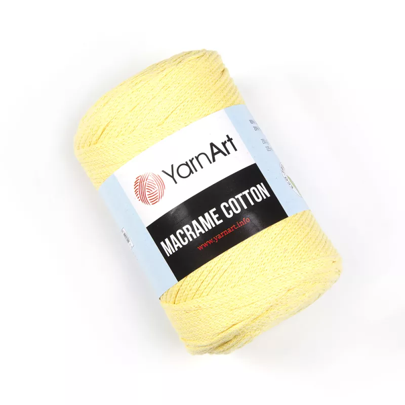 Příze Macrame Cotton - světle žlutá YarnArt