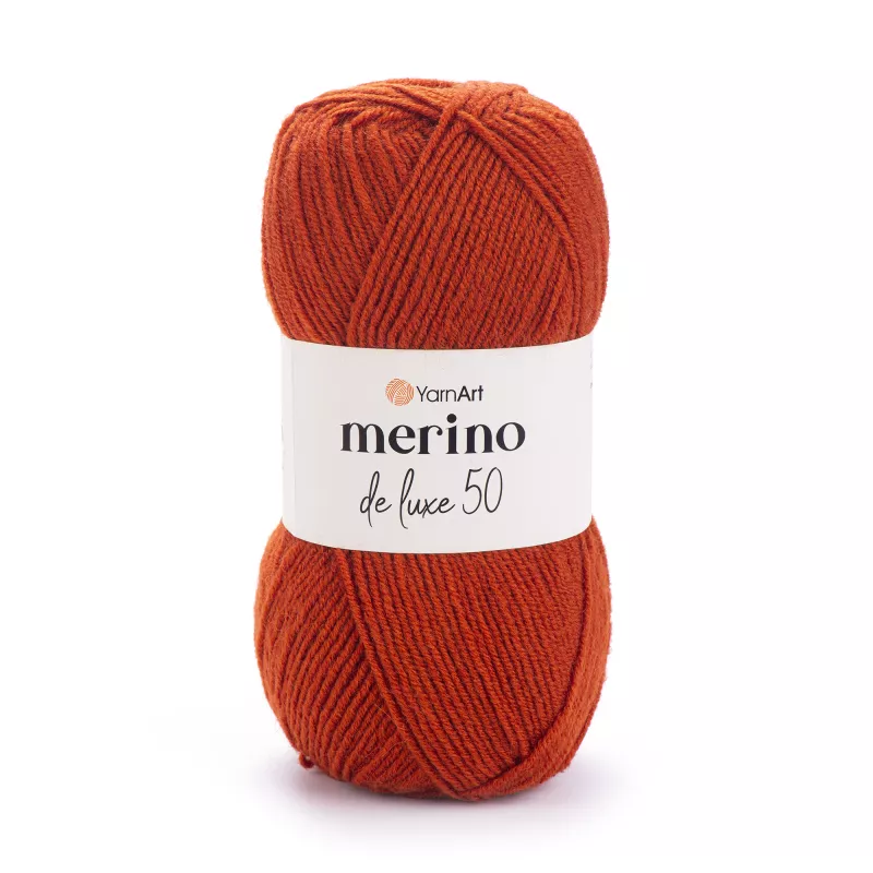 Příze Merino De Luxe 50 - rezavá YarnArt